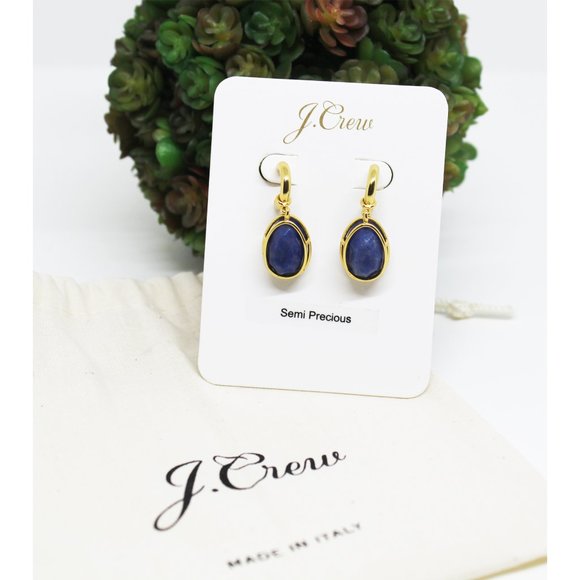 J. Crew Jewelry - J. Crew Framed semi-precious stone drop earrings